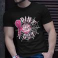 Volleyball Pink Out Pink Ribbon Breast Cancer Awareness T-Shirt Gifts for Him