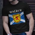 Walker Clan Scottish Name Scotland Flag Unisex T-Shirt Gifts for Him