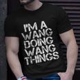 Wang Funny Surname Family Tree Birthday Reunion Gift Idea Unisex T-Shirt Gifts for Him