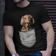 Weimaraner Raner Chest Pocket For Dog Owners T-Shirt Gifts for Him