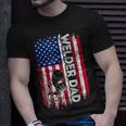 Welder Dad American Flag Welding Daddy Fathers Day Unisex T-Shirt Gifts for Him
