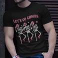 Western Skeletons Bachelorette Halloween Let's Go Ghouls T-Shirt Gifts for Him