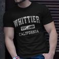 Whittier California Ca Vintage Established Sports T-Shirt Gifts for Him