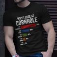 Why I Lose At Cornhole Funny Cornhole Player Unisex T-Shirt Gifts for Him