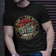 Willie The Man The Myth The Legend First Name Willie Unisex T-Shirt Gifts for Him