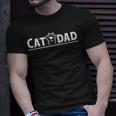 Worlds Best Cat Dad Ever Vintage Cat Dad Father Day Men Unisex T-Shirt Gifts for Him