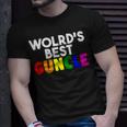 Worlds Best Guncle Gay Uncle Lovers Unisex T-Shirt Gifts for Him