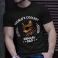 Worlds Coolest Dog Dad Papa Men Bengal Cat Unisex T-Shirt Gifts for Him