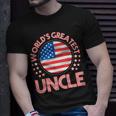 Worlds Greatest Uncle Usa Flag Gift Unisex T-Shirt Gifts for Him