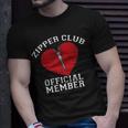Zipper Club Open Heart Surgery Recovery Novelty T-Shirt Gifts for Him