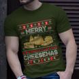 Cheese Tasting Christmas Merry Cheesemas Ugly Sweater T-Shirt Gifts for Him