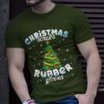 Christmas Scrubs Rubber Gloves Scrub Top Cute Tree Lights T-Shirt Gifts for Him