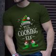 The Cooking Elf Matching Family Group Christmas Party Pajama T-Shirt Gifts for Him
