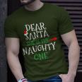 Dear Santa She Is The Naughty One Matching Couple T-Shirt Gifts for Him