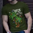 Deck The Palms Tropical Hawaii Christmas Palm Tree Lights T-Shirt Gifts for Him