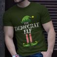 Democrat Elf Matching Family Group Christmas Party T-Shirt Gifts for Him