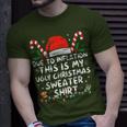 Due To Inflation This Is My Ugly Sweater For Christmas T-Shirt Gifts for Him