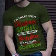Filled With Christmas Spirit Bourbon Xmas Day Party T-Shirt Gifts for Him