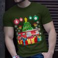 Fire Truck Christmas Ornaments Xmas Cute Firefighter T-Shirt Gifts for Him