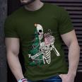 Christmas Sorta Merry Sorta Scary Skeleton Xmas Tree T-Shirt Gifts for Him