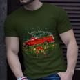 Xmas Lighting Tree Santa Ugly Fire Truck Christmas T-Shirt Gifts for Him