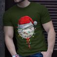 Golfing Christmas Pajama Holiday Golf Ball Santa Hat T-Shirt Gifts for Him