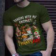 Hanging With My Gnomies Happy Thanksmas Thanksgiving Xmas T-Shirt Gifts for Him