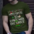 Most Likely To Dance With The Elves Christmas Family T-Shirt Gifts for Him