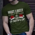 Most Likely To Fart On Santa's Lap Family Matching Christmas T-Shirt Gifts for Him