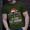 Most Likely To Spike The Eggnog Family Matching Christmas T-Shirt Gifts for Him