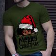 That Melanin Christmas Mrs Claus Santa Black Peeking Claus T-Shirt Gifts for Him