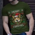 Merry Corgmas Ugly Sweater Corgi Christmas Dog Lover T-Shirt Gifts for Him