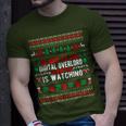 Be Nice To The Digital Overlord Santa Is Watching Christmas T-Shirt Gifts for Him