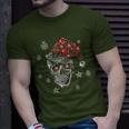 Sugar Skull With Santa Hat Christmas Pajama Xmas T-Shirt Gifts for Him