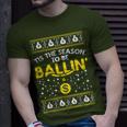 Tis The Season To Be Ballin Ugly Christmas Sweater G Pj T-Shirt Gifts for Him