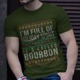 Ugly Christmas Drinking Bourbon Holiday Party T-Shirt Gifts for Him