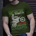 Ugly Christmas Sweater Dirt Bike Motorcycle Motocross Biker T-Shirt Gifts for Him