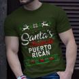 Vintage Santa Claus Favorite Puerto Rican Christmas Tree T-Shirt Gifts for Him