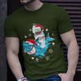 Yeti To Party Shark Santa Hat Christmas Pajama Xmas T-Shirt Gifts for Him