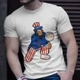 Abraham Lincoln Playing Volleyball Funny 4Th Of July Unisex T-Shirt Gifts for Him