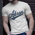 Akron Ohio Varsity Script Classic Sports Jersey Style T-Shirt Gifts for Him