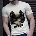 Amite River Retro Minimalist River Amite T-Shirt Gifts for Him