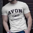 Avon Massachusetts Ma Vintage State Athletic Style T-Shirt Gifts for Him