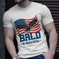Bald Is Beautiful July 4Th Eagle Patriotic American Flag Usa Unisex T-Shirt Gifts for Him