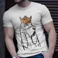 Bloodhound Dog Wearing Crown T-Shirt Gifts for Him