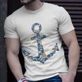 Boat Lighthouse Ship Wheel Treasure - Funny Sailors Anchor Unisex T-Shirt Gifts for Him