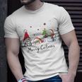 Cats With Santa Hat Merry Catmas Cat Lover Christmas T-Shirt Gifts for Him