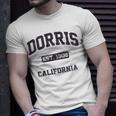 Dorris California Ca Vintage State Athletic Style T-Shirt Gifts for Him