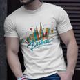 Dubai Skyline Souvenir Famous Buildings Typography T-Shirt Gifts for Him