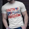 Faith Family Freedom Usa Flag July 4Th American Independence Unisex T-Shirt Gifts for Him